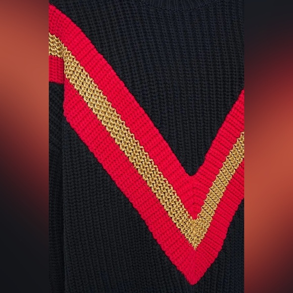 RAG & BONE Leon Oversized Striped Ribbed Cotton-Blend Sweater - Picture 3 of 7